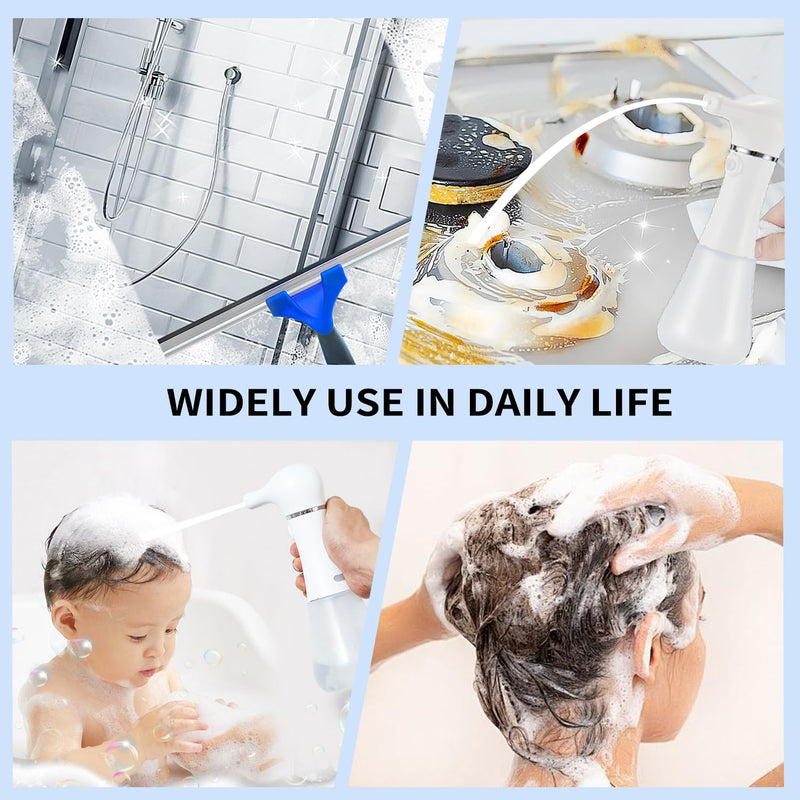 Electric Foaming Soap Dispenser,IPX7 Dog Shampoo Sprayer,400ML Capacity Pet Shower Bath Supplies Automatic Foaming Machine for Dog Deep Cleaning,Kitchen Dish Wash,Bathroom Floor Wash,Window Cleaning - PawsPlanet Australia