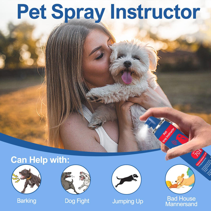 Dog Corrector Spray 70ml 2 Pack Pet Trainer Spray, Corrector Spray for Dog to Stops Barking, Jumping Up, Food Stealing, Dog Fights, Avoidance, Unwanted Dog Behaviour Blue-2 - PawsPlanet Australia