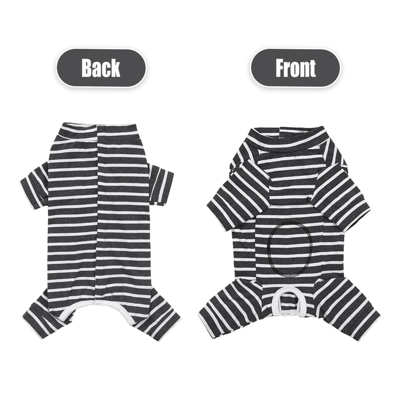 Dog Recovery Suit Long Sleeve Bodysuit After Surgery Medical Pet Shirt Dog Onesie Protect Wound Surgical Suit for Male/Female Dogs Surgery Recovery Suits Puppy Pajamas for Small Medium Dogs M Grey