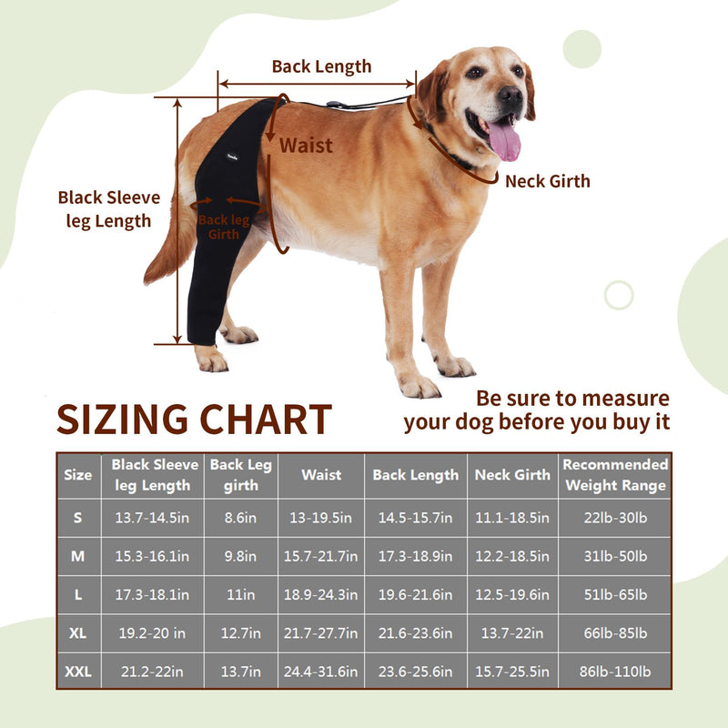 Dog Recovery Sleeve Back Leg Waterproof Diving Material,Dog Leg Sleeve to Stop Licking and Biting Firm and Secure, Adjustable Size, 2.5mm Thick Comfortable Alternative to Cone Collars (Small) Small - PawsPlanet Australia