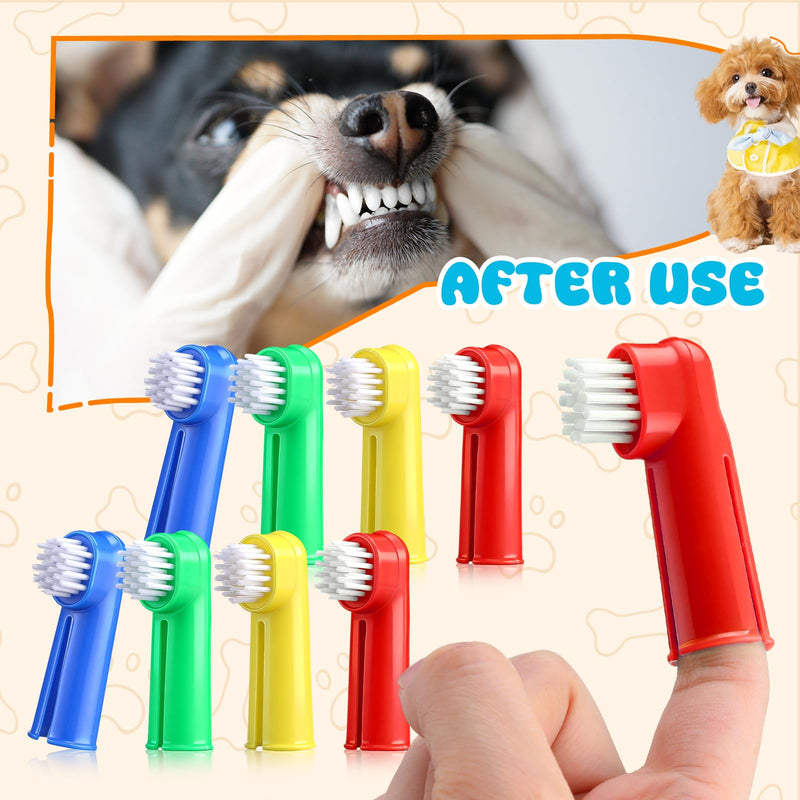 LemonRoad 100 Pcs Dog Toothbrush Pet Finger Brushes Teeth Cleaning Kit Toothbrush Oral Dental Brush Cleaning Pet Tooth Brush Care for Small to Large Dog, Cat, Puppy & Kitten - PawsPlanet Australia