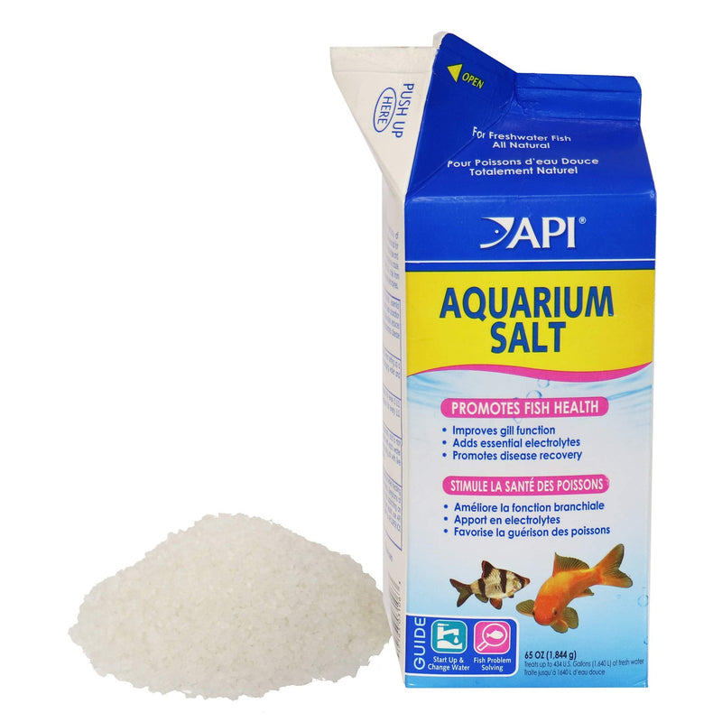 API Aquarium Salt and Bacterial Infection Remedy Bundle for Freshwater Aquariums 65 oz Aquarium Treatment + Treatment, 11H