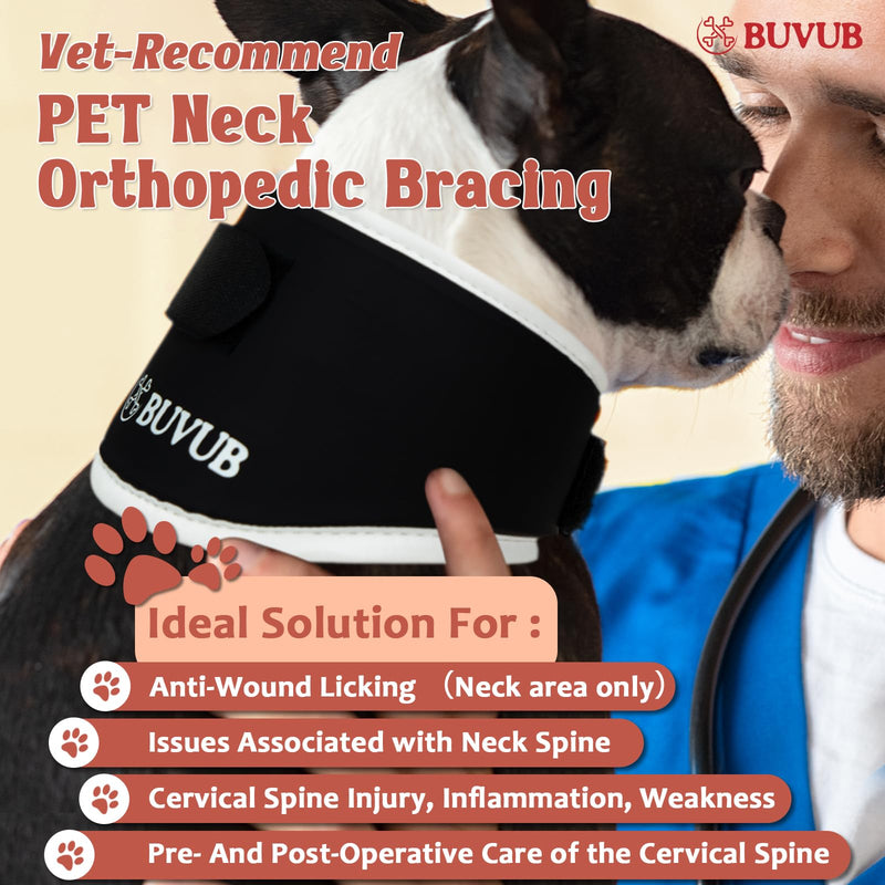 Dog Neck Brace Supports Pet's Necks with Intervertebral Disk Disease (IVDD) Cervical Vertebral Sprains Instability Neck Brace for Dog Pet Cervical Collar (Narrow M) Narrow Medium - PawsPlanet Australia