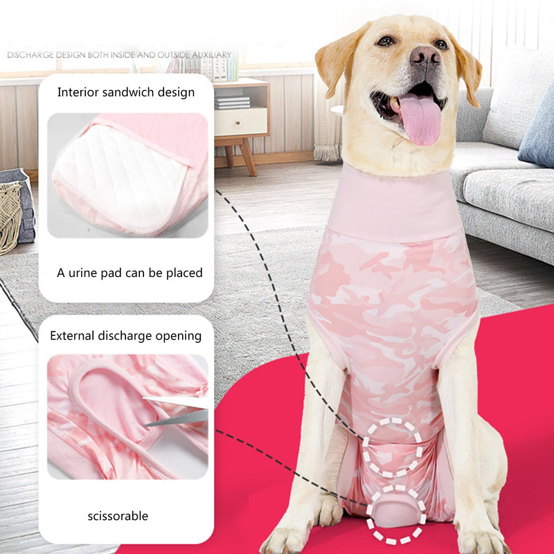 Machine Washable Dog Surgical Suit for Abdominal Wound Care Stops Licking Comfort and Easy Movement Ensures Dog Restoration