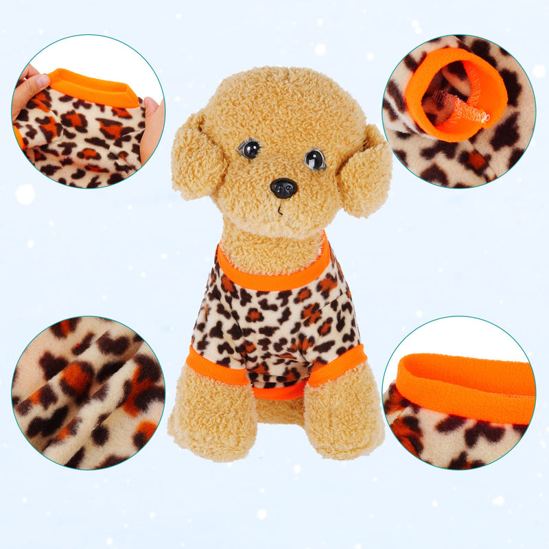 Rbenxia 4 Pieces Dog Fleece Sweaters Puppy Warm Sweater Doggie Sweatshirt Soft Fleece Dog Pajamas Puppy Clothes Winter Dog Outfits for Small Puppy Dog Cat Pets (X-Small) X-Small - PawsPlanet Australia