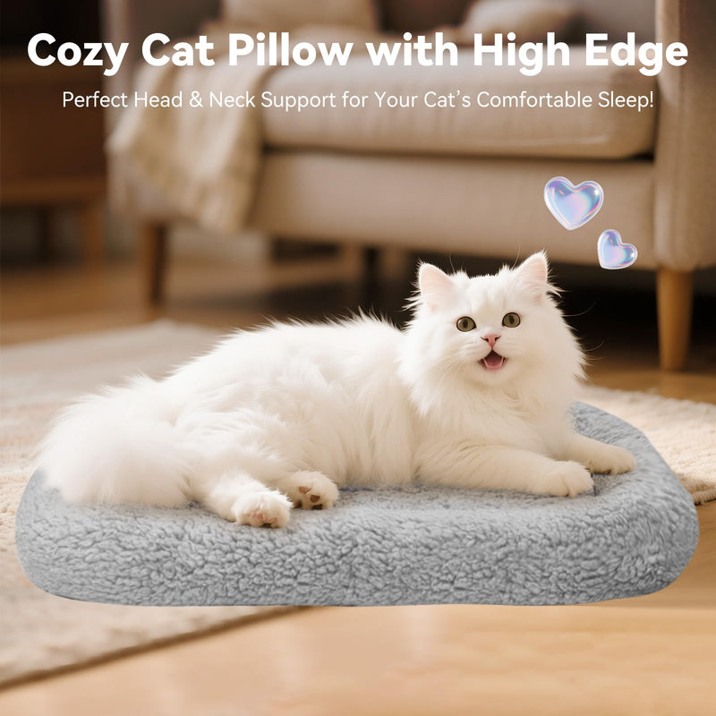 PETLESO Cat Beds Rectangular Small Dog Bed Washable Cosy Soft Pet Cushion Cats Pillow for Pet Basket/Cat Tree/Basket/Carrier, 56cm x 41cm 56 x 41 x -- cm (L x W x H) - PawsPlanet Australia