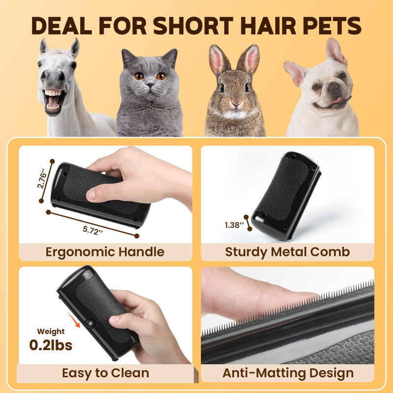 Deshedding Dog Brush & Pet Hair Remover Comb – Grooming Tool for Cats, Dogs, Rabbits, Horses, Hamsters | Itching Relief & Gift for Pet Lovers - PawsPlanet Australia