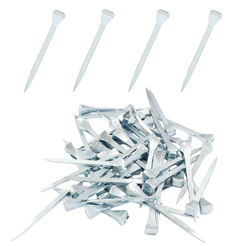 50 Pcs E6 Horseshoe Nails,54mm/2.12 inch Length Steel Horseshoe Nails Tools,Low-Carbon Steel Horse Hoof Nails for Horse Training Equestrian Sports - PawsPlanet Australia