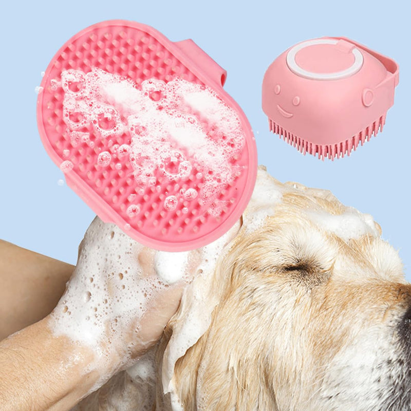 9PCS Small Animal Grooming Kit, Cleaning Brush Removes Loose Hair, Pet Bath Brush,Shampoo Brush, Nail Clipper, Flea Comb (9PCS-Pink) 9PCS-Pink - PawsPlanet Australia