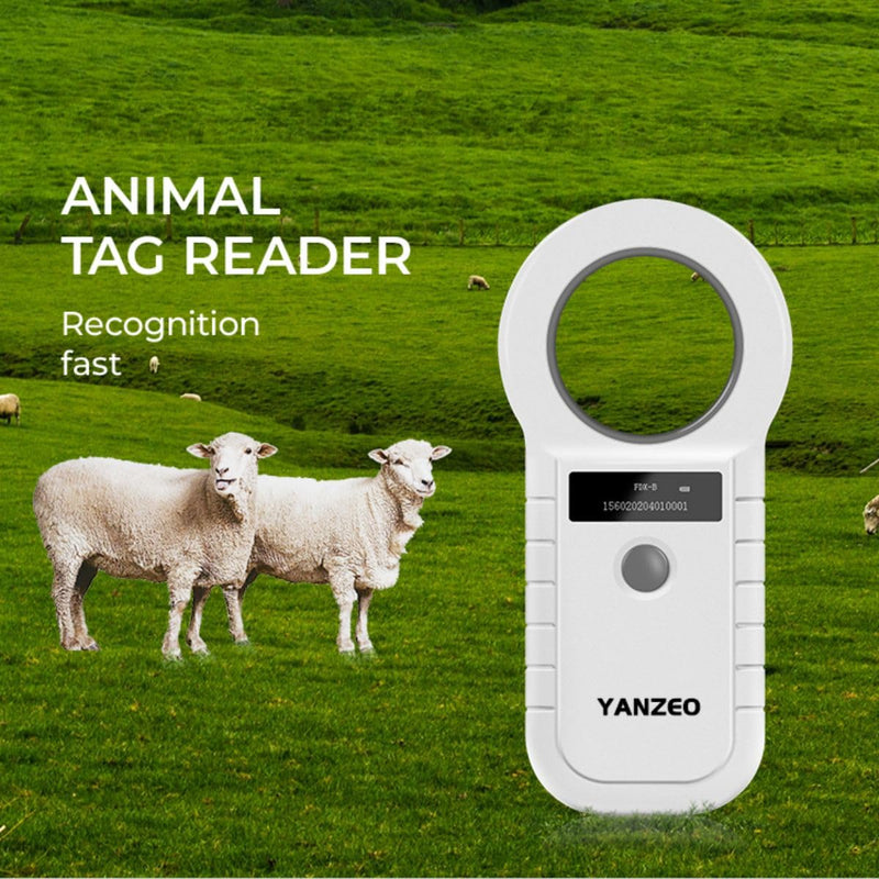 Yanzeo Pet Microchip Reader 134.2KHz Pet ID Reader Cat Dog Microchip Scanner FDX-B(ISO 11784/11785) Ar180c