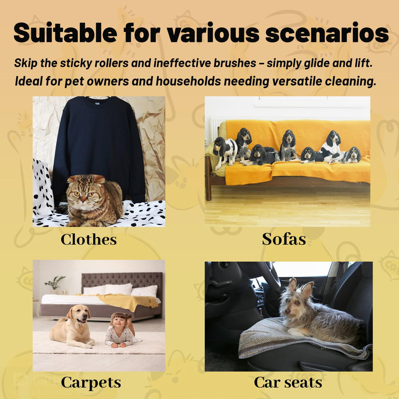 Pet Hair Remover, Brush Pet Hair, Pet Hair Removal Glove, Electrostatic Gloves Pet Hair Removal, Upgrade Reusable for Couch Furniture Carpet (3 PCS) - PawsPlanet Australia