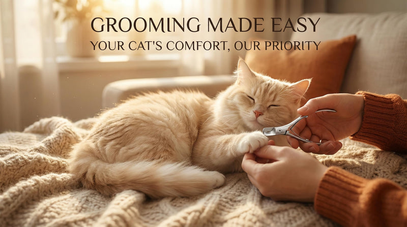 Cat and Dog Nail Clippers for Small & Medium Pets - Precision Pet Nail Trimmer with Included Cat Nail File - Professional Metal Claw Scissors for Kittens, Puppies, Rabbits & Birds - PawsPlanet Australia