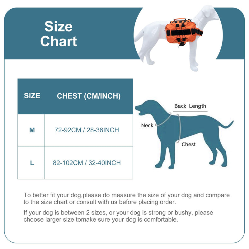 Large Dog Backpack, Outdoor Hound Saddle Bag Dog Pack with Side Pockets for Small Medium Large Dogs, Adjustable Tactical Dog Pack for Hiking, Travel, Camping, Training RoyalBlue M M (chest 28-35 inch) RoyalBlue (Tactical) - PawsPlanet Australia
