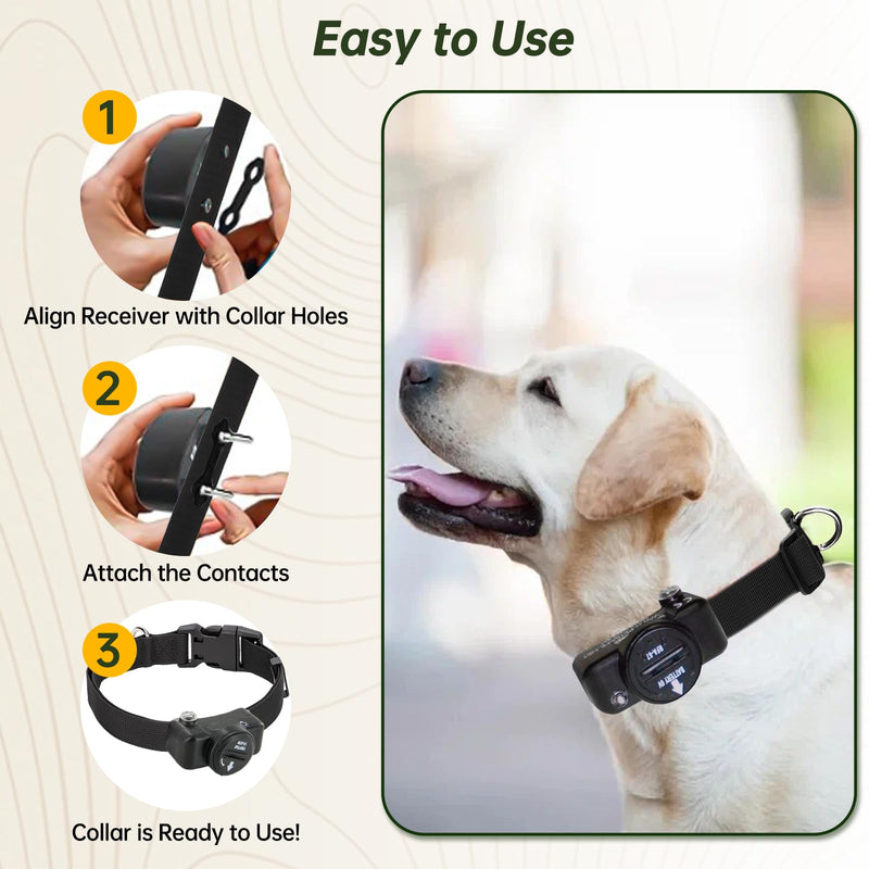 Replacement Collar Compatible with PetSafe Receiver Collars, Adjustable Nylon Dog Collar, with Quick Release Buckle, Easy to Install, Shock Collars Replacement Strap Fits for 15-25 Inch Neck Sizes - PawsPlanet Australia