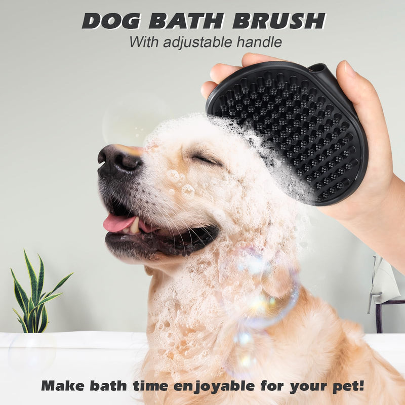 2PCS Pet Grooming Tools - Double-Sided Brush for Shedding and Bathing, Suitable for Short/Long Haired Dogs Cats and Horses, Deshedding Dog Brush, Mane & Tail Combs for Horses - Pet Supplies (White) White - PawsPlanet Australia