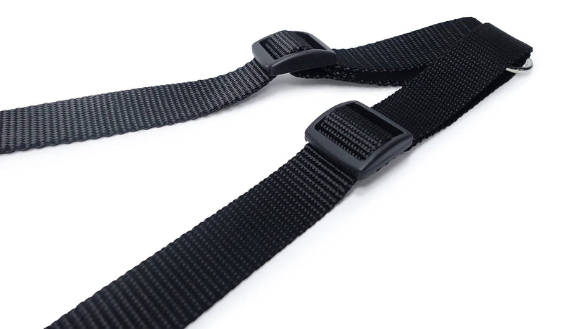 Leashboss Heavy Duty Double Dog Leash Coupler for Large Dogs - 11-20 Inches - Adjustable 1 Inch Nylon Splitter for Two Big Dogs (1 Inch Wide x 11-20 Inches, Black) 11-20 Inch - PawsPlanet Australia