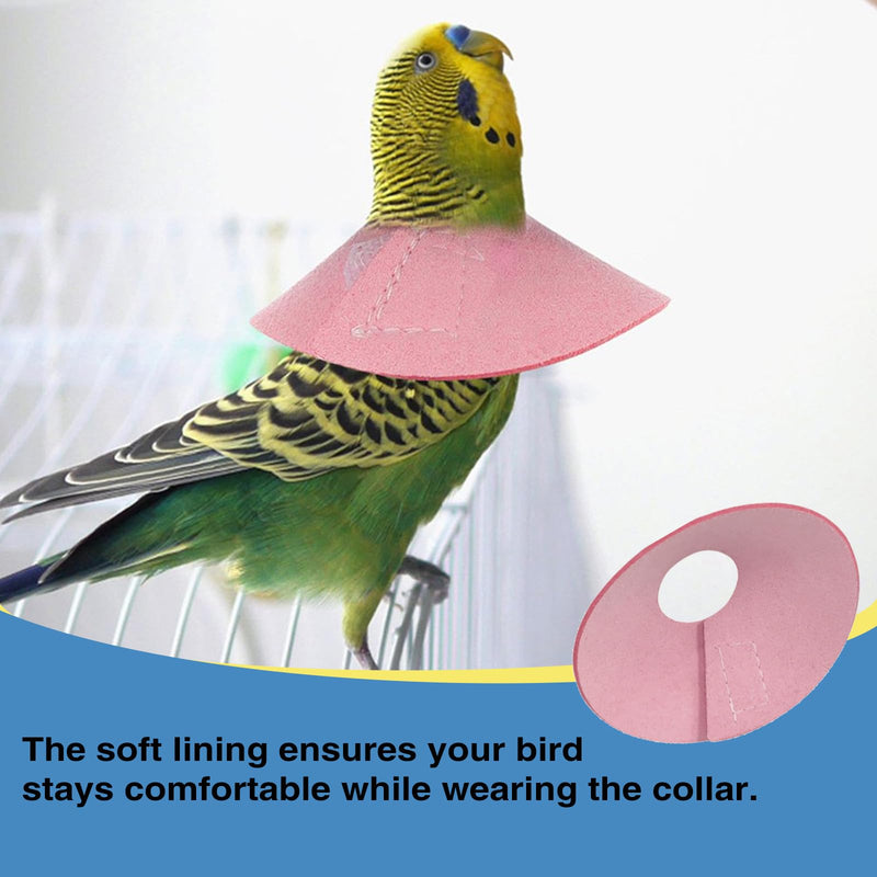 4Pack Bird Cone Collar, Anti-Grab Feather Plucking Wound Healing Safety Elizabethan Collar, Protective Recovery Cones for Budgerigar Cockatiel Lovebirds Cockatoo Parrots (XS) XS - PawsPlanet Australia
