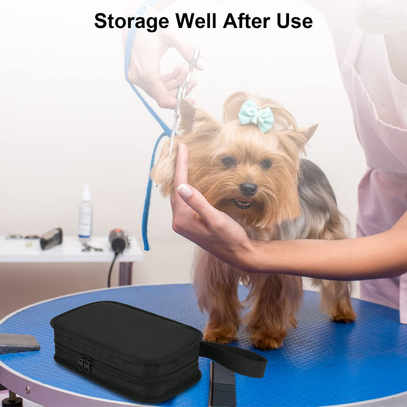 Cosmos Dog Clipper Carrying Case Bag Pet Grooming Kit Storage Bag Pet Shaver Trimmer Organizer Bag Cat Grooming Bag with Handle for Dog Cat Grooming Kit Pet Clipper Shaver (Grooming Kits NOT included) - PawsPlanet Australia