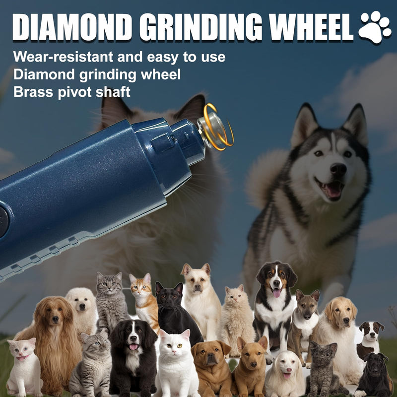 Dog Nail Grinders for Dogs Claws, Silent Groom Pro Dog Nail Trimmer with LED Light & 5 Speeds, Quiet & Efficient Pet Grooming for Dogs and Cats - PawsPlanet Australia