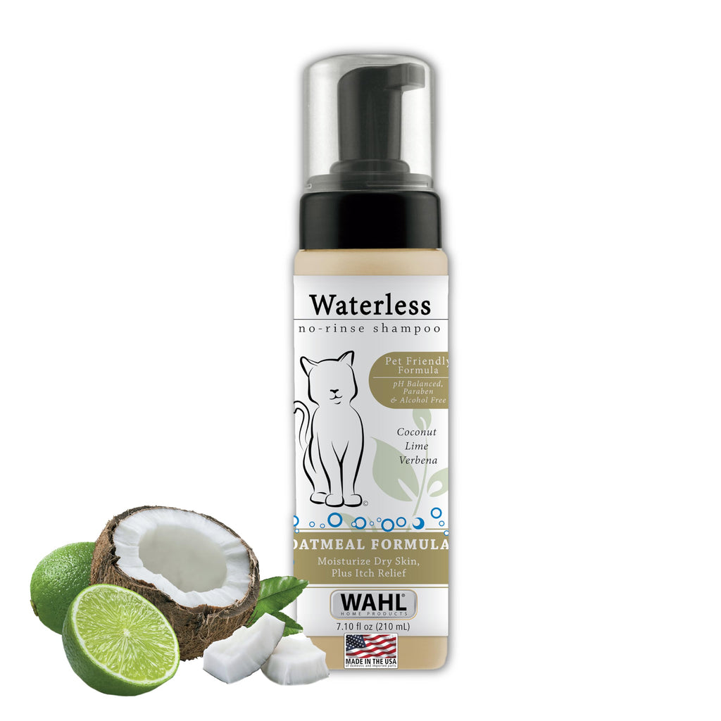 Wahl USA Cat Waterless Shampoo for Soothing Damaged Skin, Refreshing, Cleaning, and Removing Odors Between Baths - 7.1 Oz - Model 820015-500 Coconut 7.1 Fl Oz (Pack of 1)