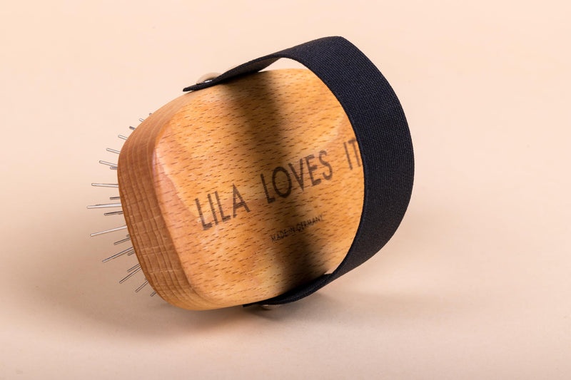 Long hair brush for dogs - with rounded metal tines, vegan, with beech wood from sustainable forestry, Made in Germany, BRUSH LONG HAIR by LILA LOVES IT - PawsPlanet Australia