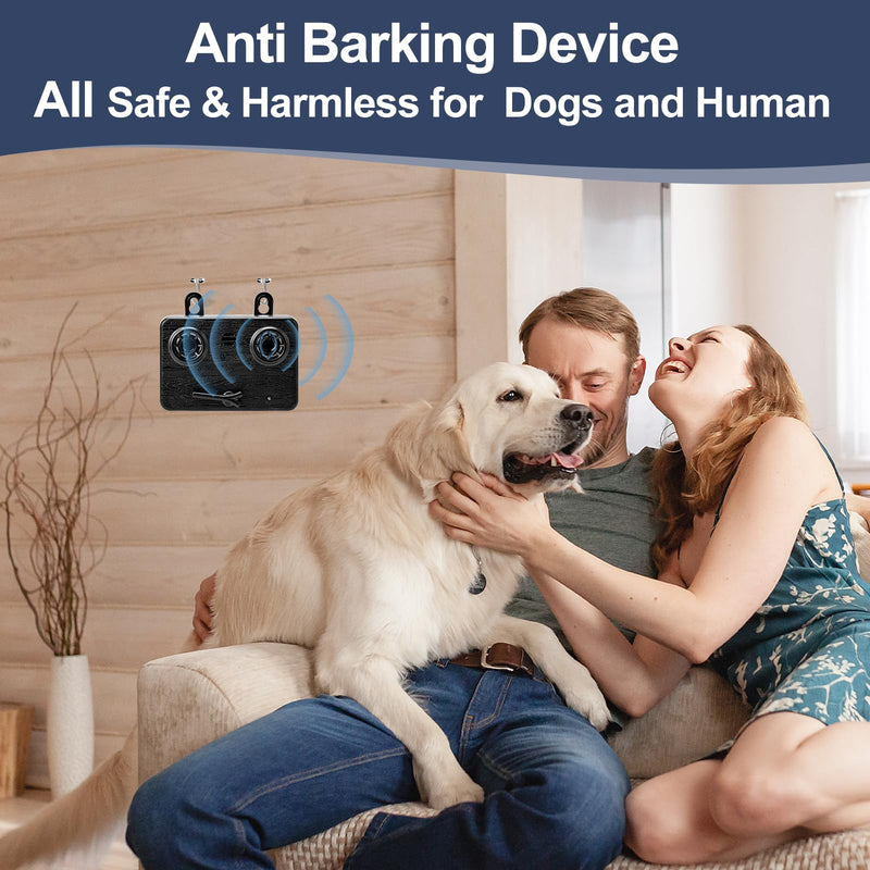 Anti Barking Devices for Dogs, Ultrasonic Dog Bark Control Devices with 3 Modes, 50FT Bark Box Dog Barking Deterrent Devices, Dog Barking Silencer Indoor & Outdoor Safe S 1pcs Black - PawsPlanet Australia