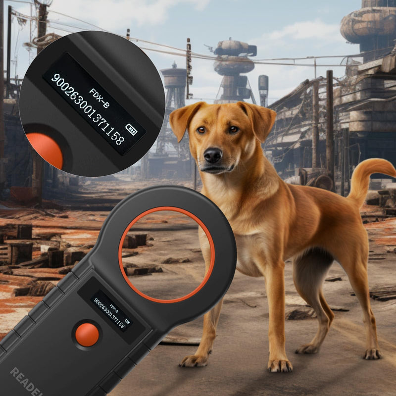 Pet Microchip Scanner, ISO11784/85/FDX-B/EMID 128 Records Data Storage Upload to PC Microchip Scanner Reader for Dog/Pet/Cat/Pig/Animal (Black) W90D - PawsPlanet Australia