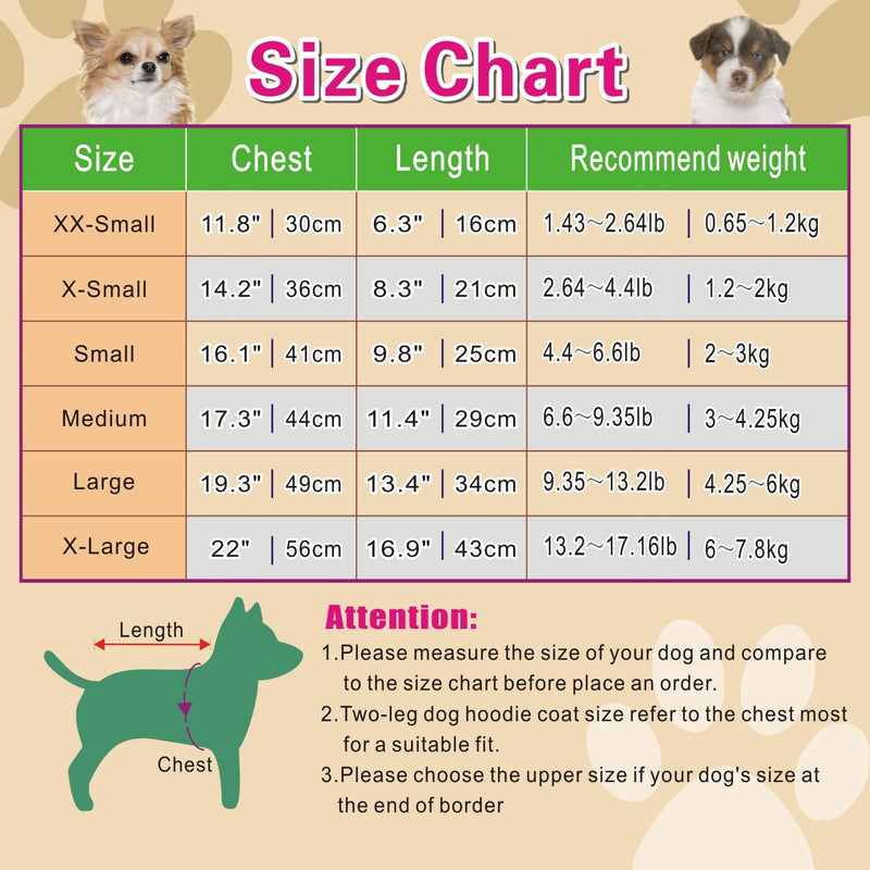 Jecikelon Winter Dog Hoodie Sweatshirts with Pockets Warm Dog Clothes for Small Dogs Chihuahua Coat Clothing Puppy Cat Custume (Small, Grey) - PawsPlanet Australia