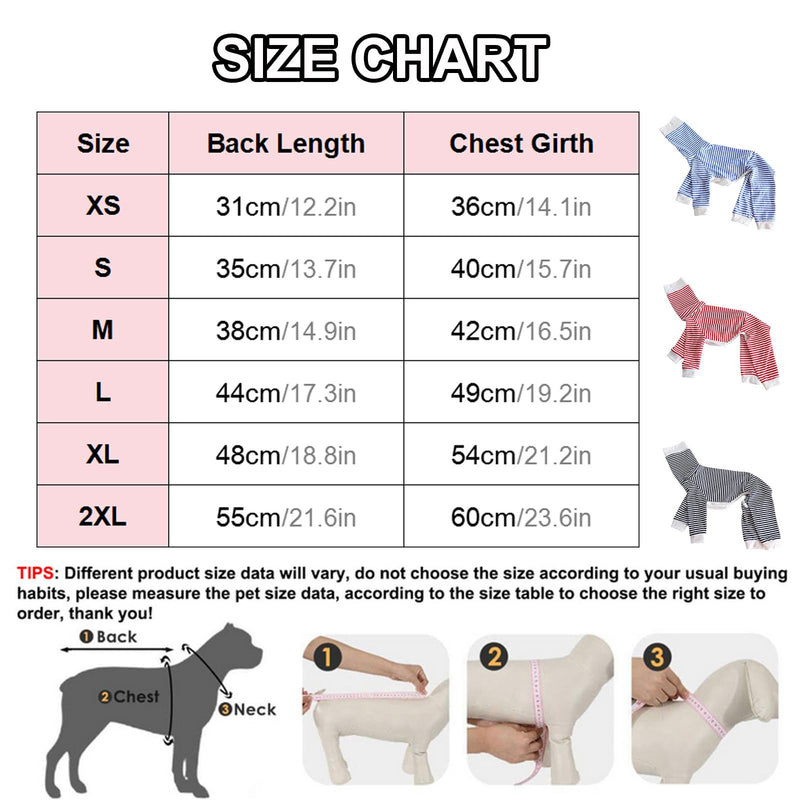Italian Greyhound Striped Jumpsuit,Whippets Turtleneck Four-Legged Pajamas,Thin Dog Spring Autumn Onesie Anti-Hair Loungewear for Indoor Outdoor Wear_L(Black Stripe) L:Back Length:44cm/17.3in Black Stripe