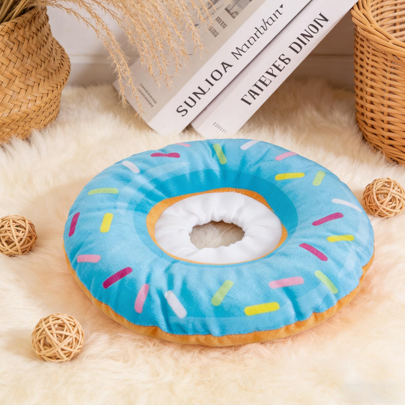 Blue Soft Cat Cone Collar Comfortable Adjustable Donut Recovery Collars Lightweight Elizabeth Collar Post-Surgery Wound Care Anti-Licking and Biting for Small Cats Blue