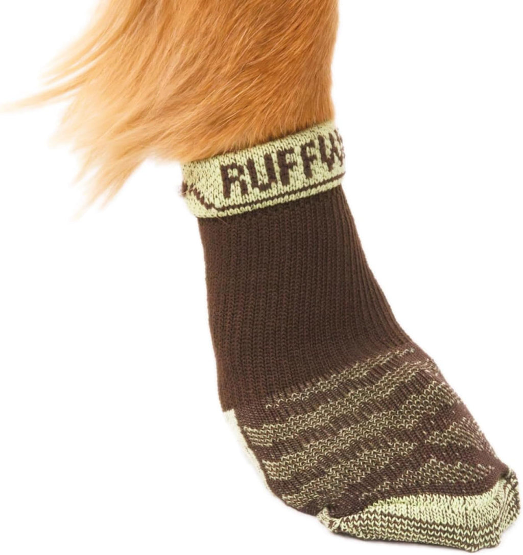 Ruffwear, Bark'n Boot Socks, Comfortable Dog Socks & Boot Liners, Earth Brown, 2.00"/2.25" 2.00 in/2.25 in