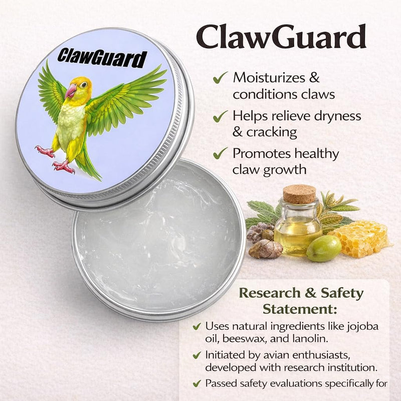 RONDURE Avian Beak Oil & Claw Balm – Bird Moisturizer Care for Dry Beak, Feet & Claws, Gentle Skin Care for Budgies, Cockatiels & Parrots, 2.6 oz - PawsPlanet Australia