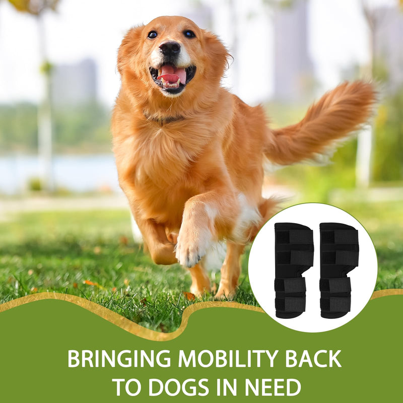 Dog Leg Braces for Rear Leg, Adjustable Dog Leg Sleeve Added Mobility Safety for Active Aging Dogs, Knee Support Straps for Outdoor Adventures Daliy Use Enhanced Stability (1 Pair) - PawsPlanet Australia
