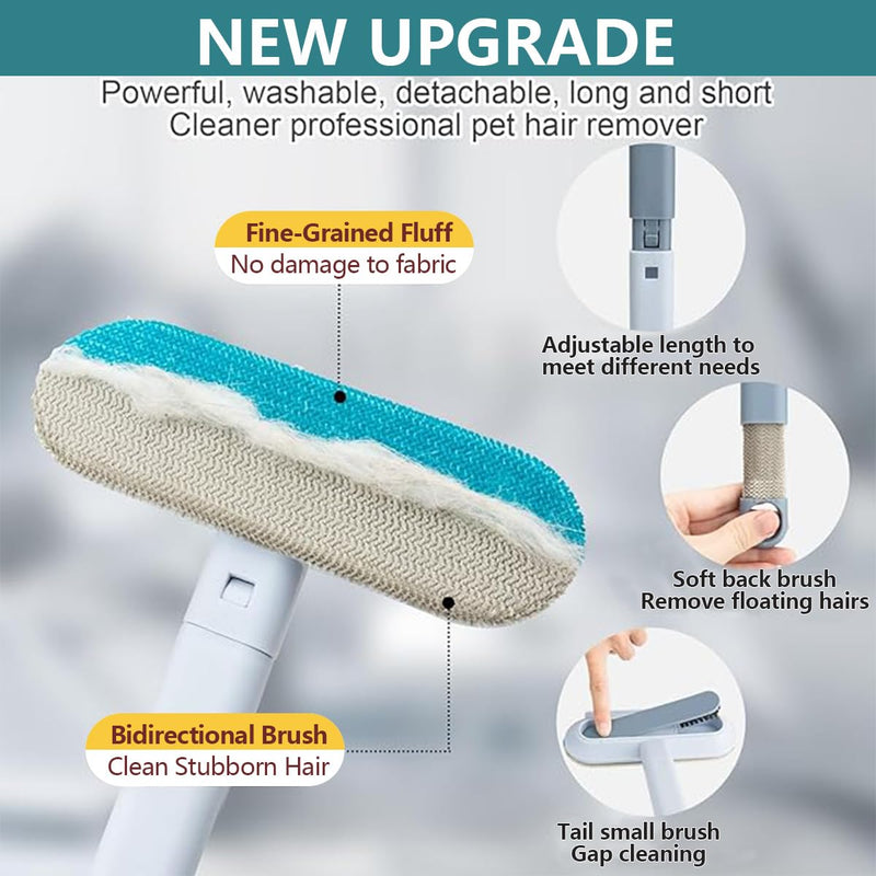 Pet Hair Removal Brush for Couch, Durable, Reusable, Washable Lint Cleaner for Dog and Cat Hair, Gentle on Furniture, Effective on Carpets, Clothing, Bedding - PawsPlanet Australia