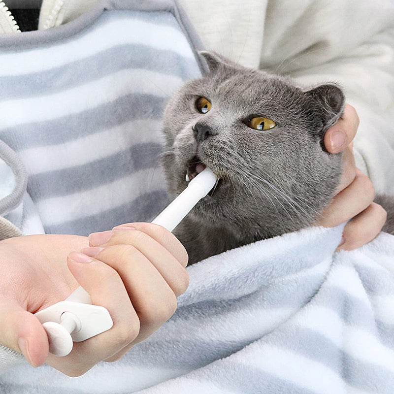 Cats for pill dispensers, for pill launchers, dogs for pet tablets, syringes, pill pushers, capsules with soft silicone tip, pet capsules, for small dogs, large White