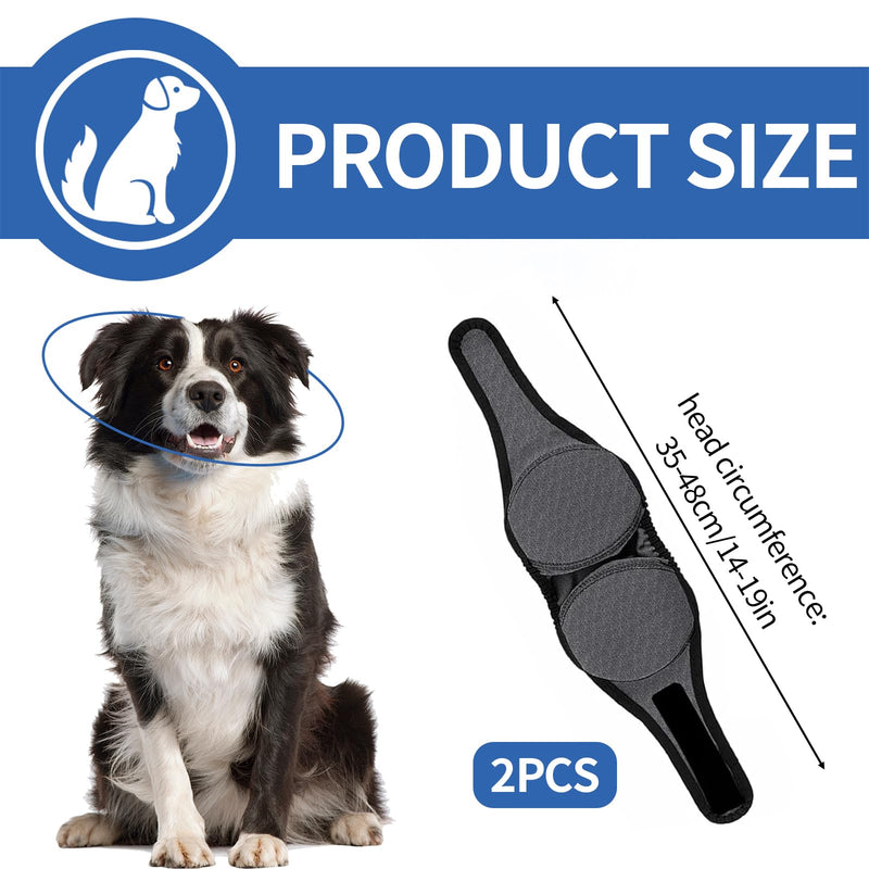 Dog Ear Protectors, Adjustable Dog Ears Cover Dog Ear Muffs Noise Protection Comfortable Quiet Dogs Calming Pet Snood Ear Covers for Thunder Fireworks Vet Visits(M)