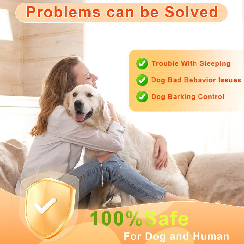 Anti Barking Device for Dogs - Dog Bark Deterrent Devices for Stopping Bad Dog Behavior - Ultrasonic Dog Bark Deterrent, Refuse to Shout and Slap - Best Anti Barking Device Rechargeable Black - PawsPlanet Australia