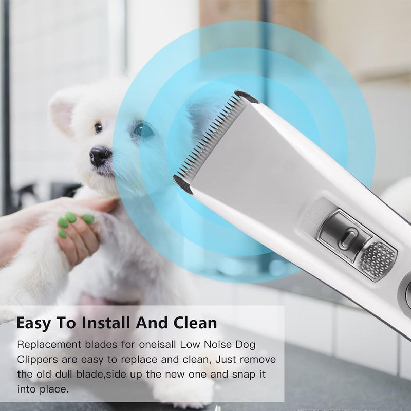 Replacement Blades 2 Pack for ONEISALL Dog Hair Vacuum and Dog Grooming Kit, Low Noise Pet Clipper Replacement Blade - by GRABOTE - PawsPlanet Australia