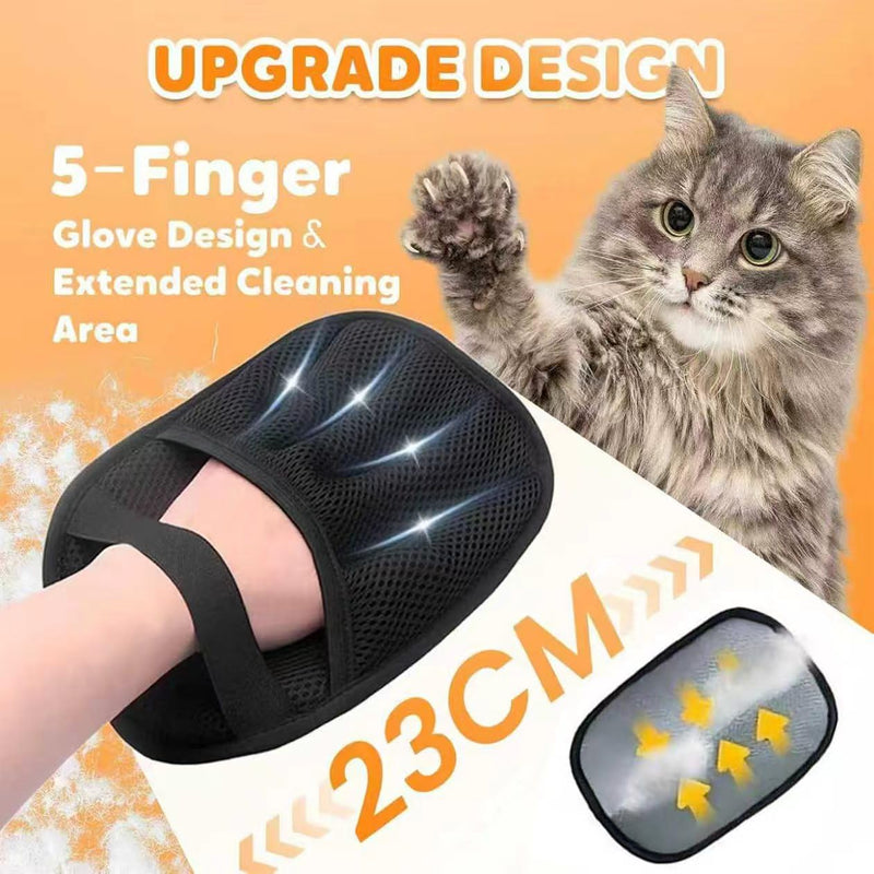 3 Pack The Magic Brush Pet Hair Remover Glove for Cats & Dogs, Pro Five-Finger Electrostatic Pet Hair Removal Gloves, Reusable & Washable Pet Hair Removal Tool for Couch, Clothing, Carpet, Car Seat - PawsPlanet Australia