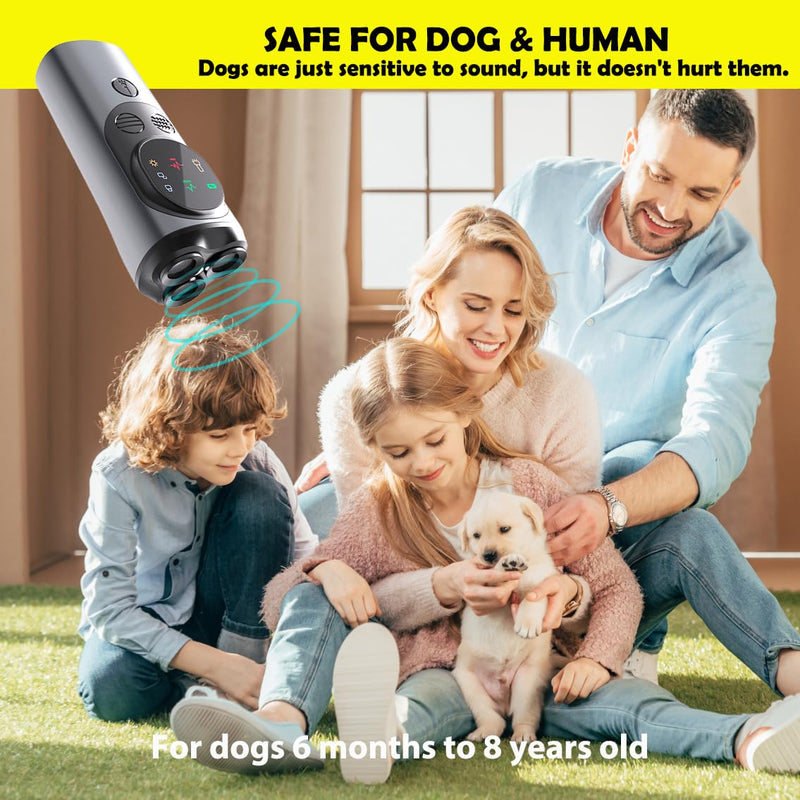 Upgrade Anti Barking Device for Dogs, Multi-Function LED Ultrasonic Bark Control with Flashlight/HD Display, Professional Dog Training Tool with 3X Sonic Emitters Ultra - PawsPlanet Australia