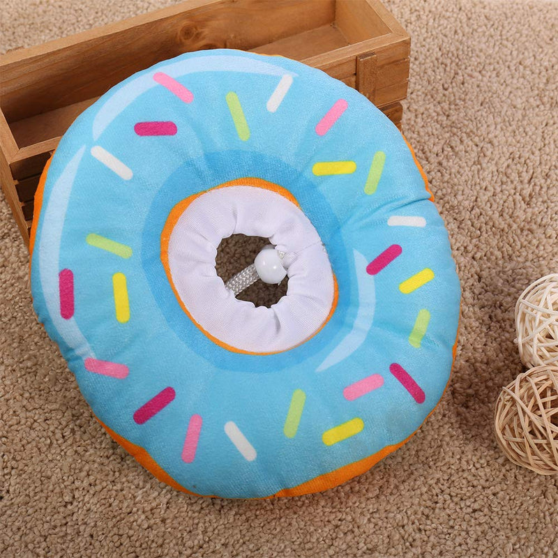 Cat Cone Collar Soft, Cat Recovery Collar Cute Cat Donut Adjustable Elizabethan Cone Cat Cones to Stop Licking Comfortable Lightweight Neck Cone for Cats Kittens After Surgery S Blue - PawsPlanet Australia