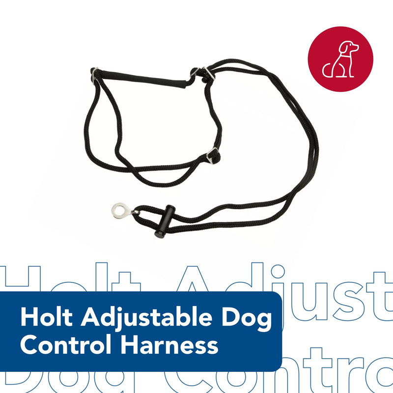 Coastal Pet Holt Adjustable Dog Control Harness - Big & Small Dog Harness - Walking Harness for Dogs - Instructions Included - Top-Grade Pet Supplies for Dogs - Black, Small (14") - PawsPlanet Australia
