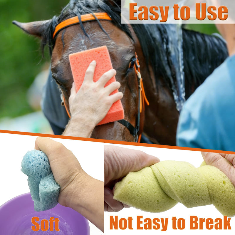 Large Soft Horse Groomer Sponge for Horse Grooming Bathing 3 Pcs