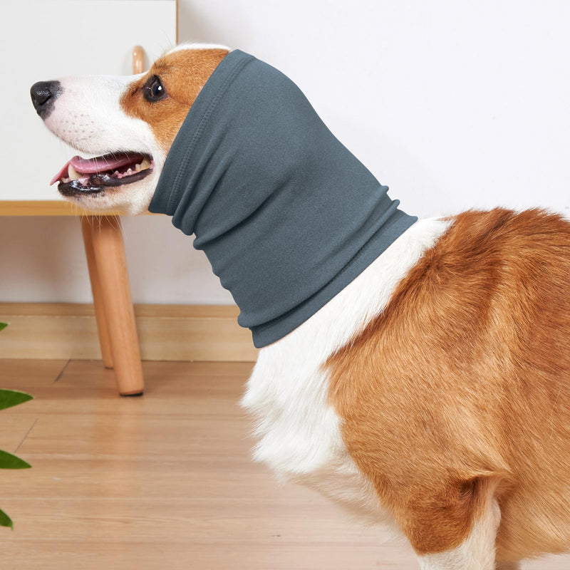 Calming Dog Ear Covers for Noise Protection Dog Headband for Anxiety Relief Grooming Aid Ear Muffs for Dogs Cats (Blue, L(Head Circumference 18-30”, Length 10")) L(Head Circumference 18-30”, Length 10") Blue - PawsPlanet Australia