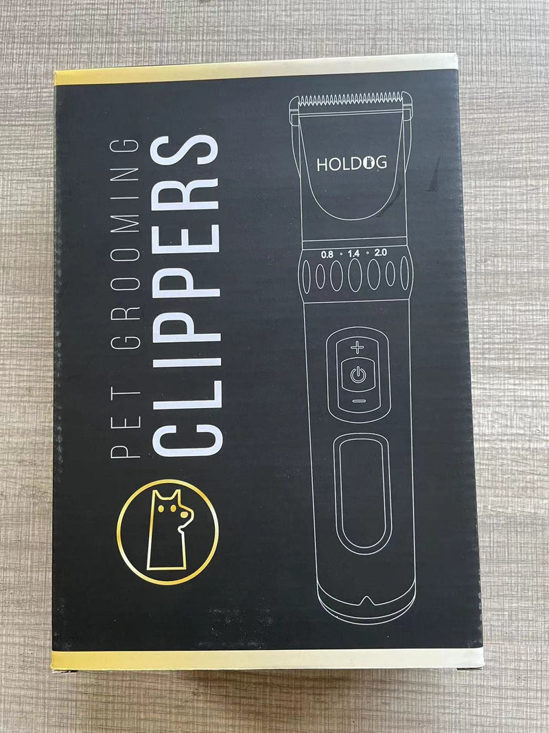 Dog Clippers Professional Heavy Duty Grooming Clipper 3-Speed Low Noise High Power Rechargeable Cordless Pet Tools for Small & Large Dogs Cats Pets with Thick Coats Black - PawsPlanet Australia