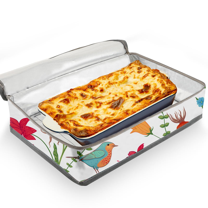 Casserole Carrier For Hot or Cold Food,Casserole Carrier,Pie Carrier,Casserole Dish With Lid and Carrying Case,Insulated Food Warmer Bag For Party/Picnic.Keep Food Warm Pioneer Woman Dishes (Bird) Bird - PawsPlanet Australia