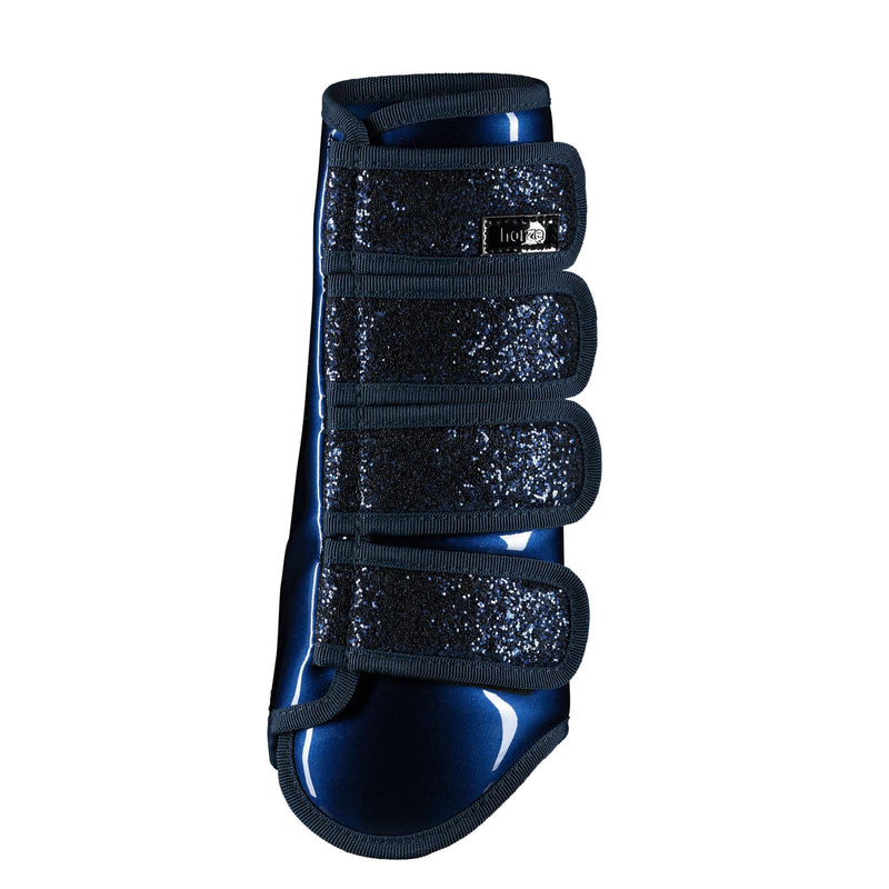 HORZE Protection Boots with Glitter Horse Dark Blue