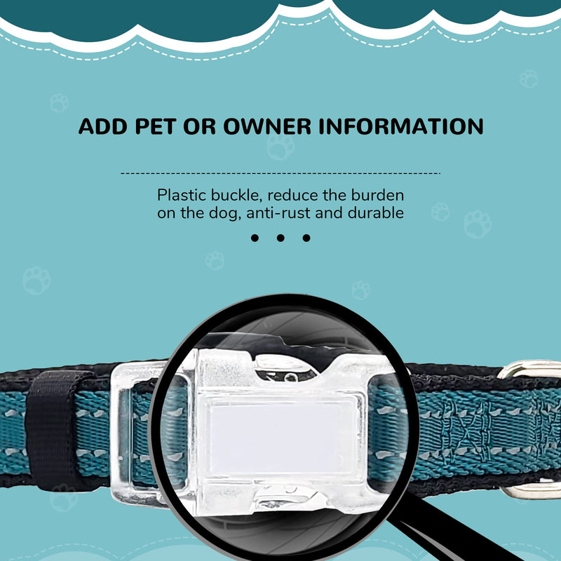 Reflective Dog Harness, Collar & Leash Set - No Pull Harness with Quick Release Buckle for Small Dogs - Double D - Ring Step - in Design for Walk, Run, Training Dog Girls and Boys 3 Combos-Midnight Blue S:12" to 20"-in chest - PawsPlanet Australia