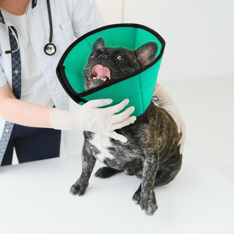 Medium Dog Cone Recovery Collars, Adjustable Dog Cat Cone After Surgery Prevent Licking Wounds, Breathable Mesh Male Dog Surgery Soft Cones for Medium Large Dogs, Blue-M Blue Green - PawsPlanet Australia