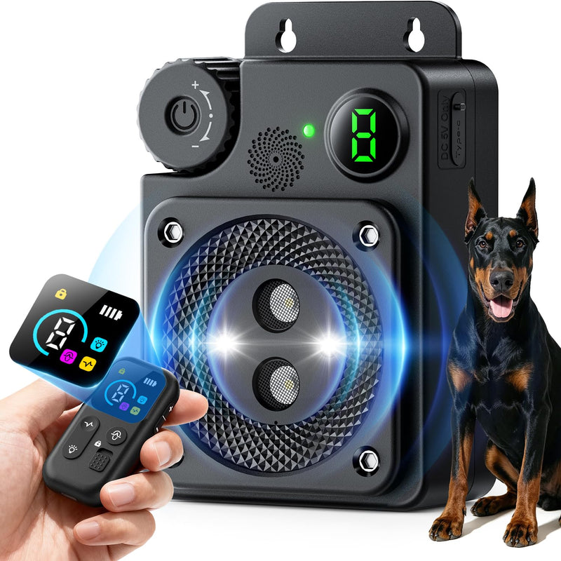 Anti Barking Device for Dogs, Dog Bark Deterrent Devices,3 Modes Ultrasonic Bark Box with Remote Control, Anti Barking Device Long Range 50ft, for Indoor & Outdoor Use (2026 Upgrade) Black